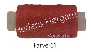 Moravia Hør 40/2 farve 61 Rust rød